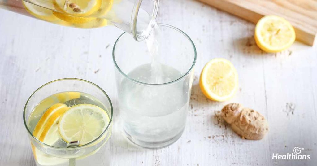 lemon and honey water 